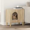 vidaXL Cat House Sonoma 51 x 30 x 52 cm Engineered Wood