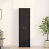 vidaXL Wardrobe with Shelf Black Oak 55 x 25 x 189 cm Engineered Wood