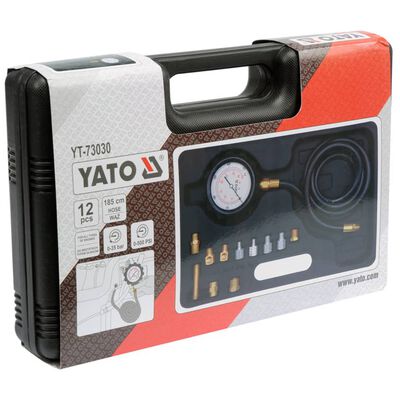 YATO 12 Piece Oil Pressure Tester Set Metal YT-73030