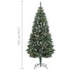 vidaXL Artificial Pre-lit Christmas Tree with Ball Set 180 cm