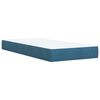 vidaXL Box Spring Bed with Mattress Dark Blue 80x200 cm Velvet