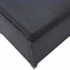 vidaXL Outdoor Furniture Sets Black Poly Rattan