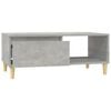 vidaXL Coffee Table Concrete Grey 90x50x36.5 cm Engineered Wood