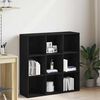 vidaXL Book Cabinet Black Oak 98x29x97.5 cm Engineered Wood