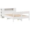 vidaXL Bookcase Bed without Mattress White 140x190cm Solid Wood Pine