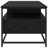 vidaXL Coffee Table Black Oak 100 x 51 x 45 cm Engineered Wood