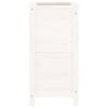 vidaXL Garden Planter White 40x40x78 cm Solid Wood Pine
