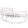 vidaXL Bed Frame without Mattress Small Single Solid Wood