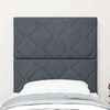vidaXL Headboard Height Adjustable Dark grey 80 cm Velvet