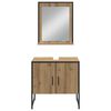 vidaXL Bathroom Furniture Set with Door 4 pcs Brown 33 x 33 x 185.5 cm