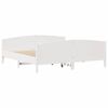 vidaXL Bed Frame without Mattress White 180x200 cm Super King Solid Wood Pine