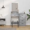 vidaXL Dressing Table Grey Sonoma 50 x 41 x 140 cm Engineered Wood