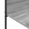 vidaXL Clothes Rack with Shelf Grey 120 x 44 x 160 cm Engineered Wood