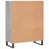vidaxL Shelf Cabinet Grey Sonoma 69.5x32.5x90 cm Engineered Wood