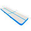 vidaXL Inflatable Gymnastics Mat with Pump 800x100x15 cm PVC Blue