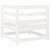 vidaXL 9 Piece Garden Sofa Set White Solid Wood Pine