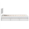 vidaXL Bed Frame with Headboard White 90 x 190 cm Engineered wood