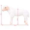 vidaXL Standing Plush Toy Sheep White XXL
