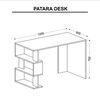 Homemania Computer Desk Patara 120x60x75 cm White and Walnut