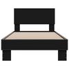 vidaXL Bed Frame without Mattress Black 90x200 cm