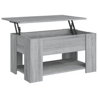 vidaXL Coffee Table Grey Sonoma 79x49x41 cm Engineered Wood