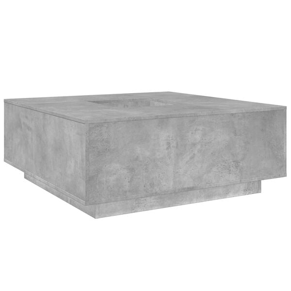 vidaXL Coffee Table Concrete Grey 100x100x40 cm Engineered Wood