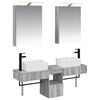 vidaXL Bathroom Cabinet Set 5 pcs Grey Sonoma 50 x 14.5 x 70 cm