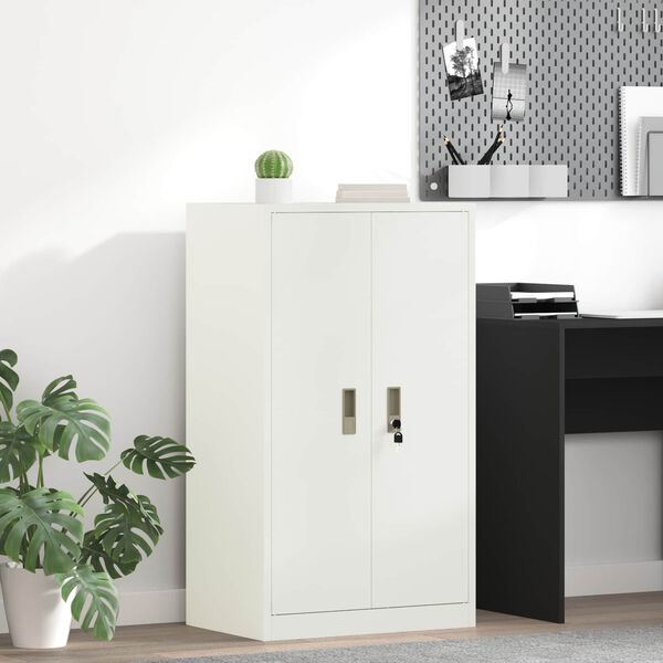vidaXL Storage Cabinet White 60 x 40 x 105 cm Cold-Rolled Steel