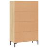 vidaXL Highboard Sonoma Oak 69.5x31x115 cm Engineered Wood