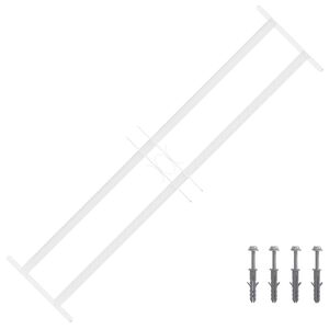 vidaXL Security Grille for Windows with 2 Crossbars 3 pcs 63-114 cm