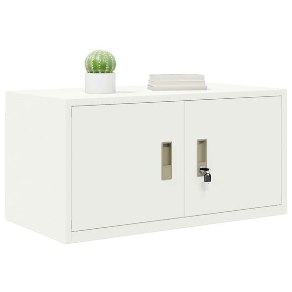 vidaXL Storage Cabinet White 80 x 40 x 40 cm Cold-Rolled Steel