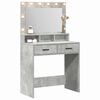 vidaXL Dressing Table Concrete Grey 79 x 41 x 135 cm Engineered Wood