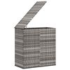 vidaXL Garden Cushion Box PE Rattan 100x49x103.5 cm Grey