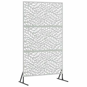 vidaXL Privacy Screen 100 x 50 x 180 cm Galvanised Steel Silver