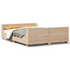 vidaXL Bed Frame without Mattress 120x190 cm Solid Wood Pine