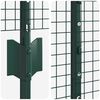 vidaXL Fence with Post Green 1.4 x 50 m Steel and PVC