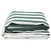 vidaXL Awning Replacement Green and White 1000 x 160 cm