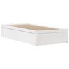 vidaXL Bed Frame with Headboard White 90x200 cm Solid Wood Pine