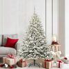 vidaXL Artificial Pre-lit Christmas Tree with Ball Set Green 180 cm