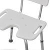 vidaXL Shower Chair Aluminium White