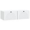 vidaXL Wall-Mounted TV Cabinet White 99 x 41 x 30 cm Engineered Wood