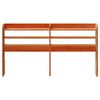 vidaXL Headboard with Shelves Wax Brown 140 cm Solid Wood Pine