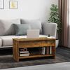 vidaXL Coffee Table Smoked Oak 102x50x52.5 cm Engineered Wood