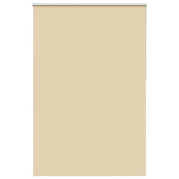 vidaXL Roller Blind Blackout Beige 155x230 cm Fabric Width 151.6 cm Polyester