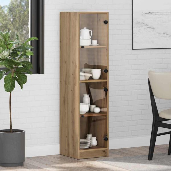 vidaXL Highboard Artisan Oak 35 x 37 x 142 cm Engineered Wood