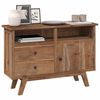 vidaXL Sideboard with Drawer Natural 100 x 30 x 68 cm Solid Teak Wood
