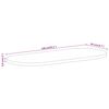 vidaXL Table Top 140x50x3.8 cm Oval Solid Wood Rough Mango