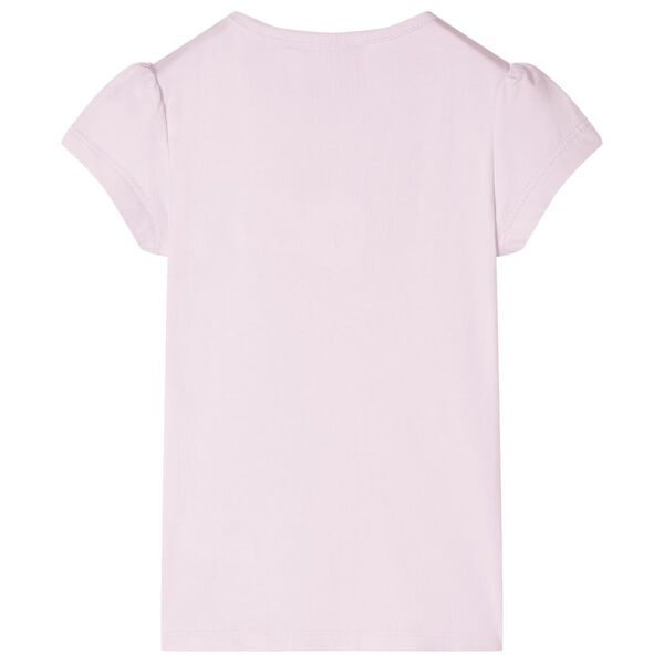 Kids' T-shirt with Cap Sleeves Soft Pink 92