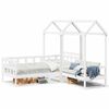 vidaXL Day Bed Set with Roof without Mattress White 80x200 cm