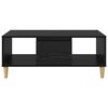 vidaXL Coffee Table Black Oak 90 x 50 x 26.5 cm Engineered Wood